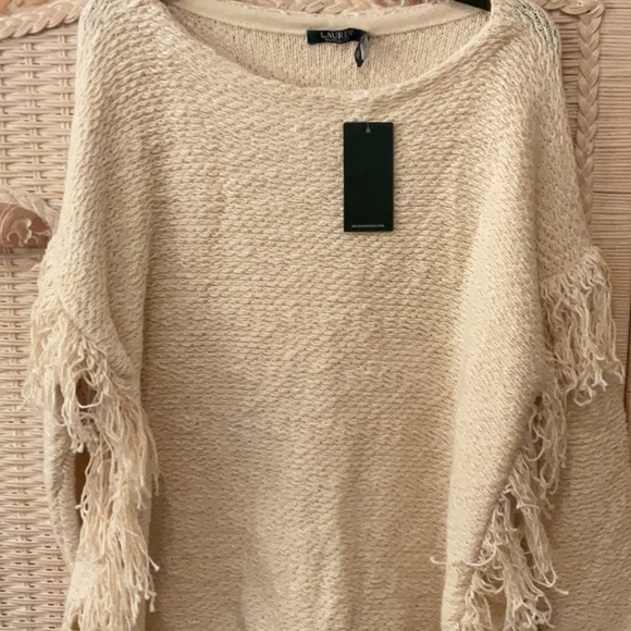 Gorgeous Fringed/Southwest Oversized Sweater by Ralph Lauren - Picture 10 of 13